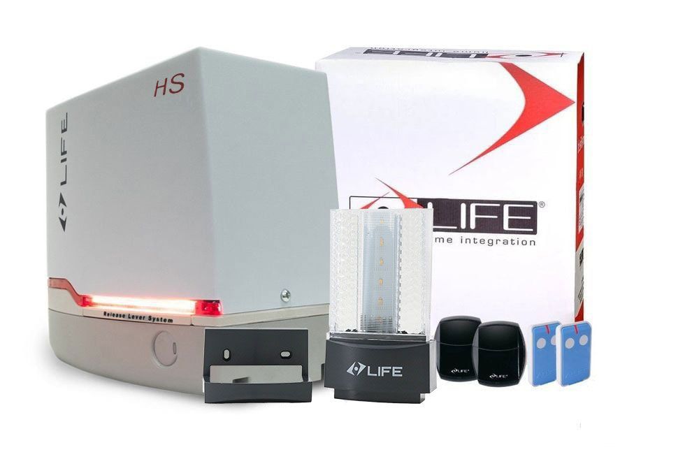 Automatizare de poarta culisanta Life DEUS DEUS4HS, maxim 400kg, 24V, viteza deschidere 0.34m/s, IP55