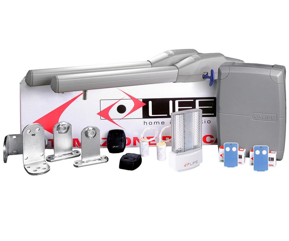 Kit automatizare poarta batanta 2x2 metri Life, OPTIMO2