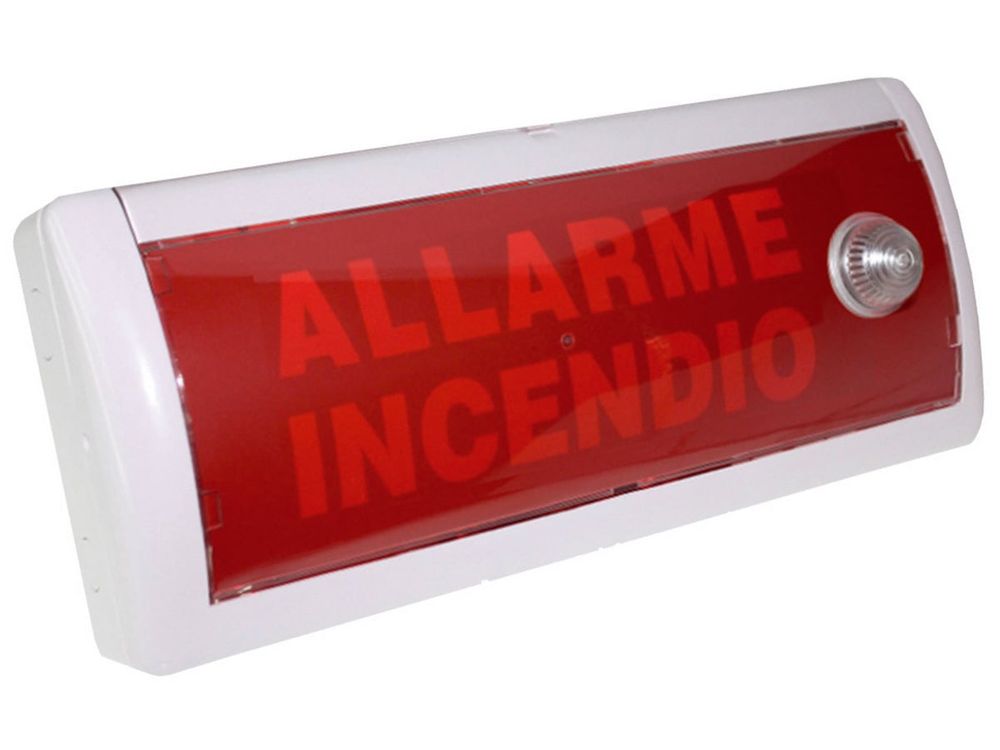 Sirena incendiu opto-acustica AVOTEC, 24V DC, 87dB, LED stroboscopic, interior, IP21, sincronizare flash, TO_023