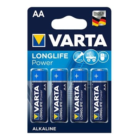 Set baterii alcaline Varta High Energy LR06 AA 4 bucati, BAT0237