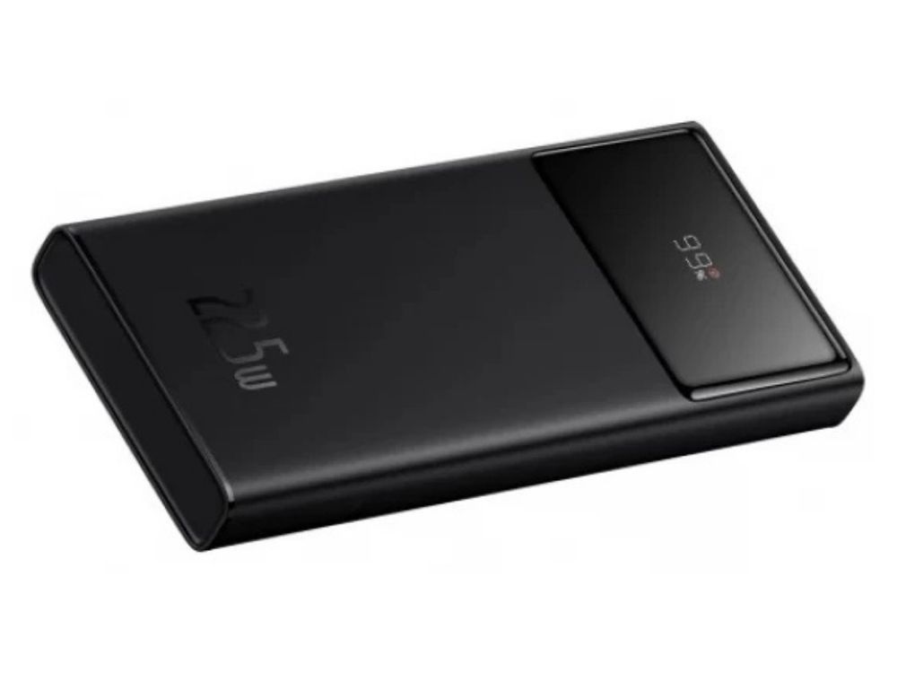 Baterie externa portabila Baseus Star-Lord, 10000 mAh, incarcare rapida 22.5W, PD 20W, QC 3.0, 2xUSB-A, 1xUSB-C, display digital, negru, PPXJ100001