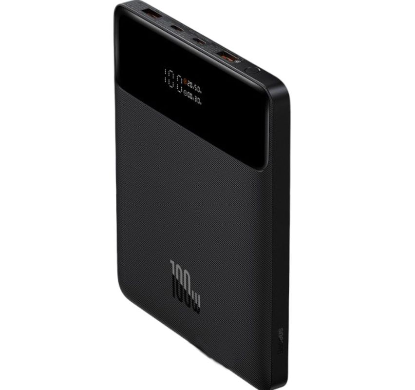 Baterie externa portabila Baseus PPBL000201, 100W, 20000mAh, 2x USB-C, 2x USB-A, display LED