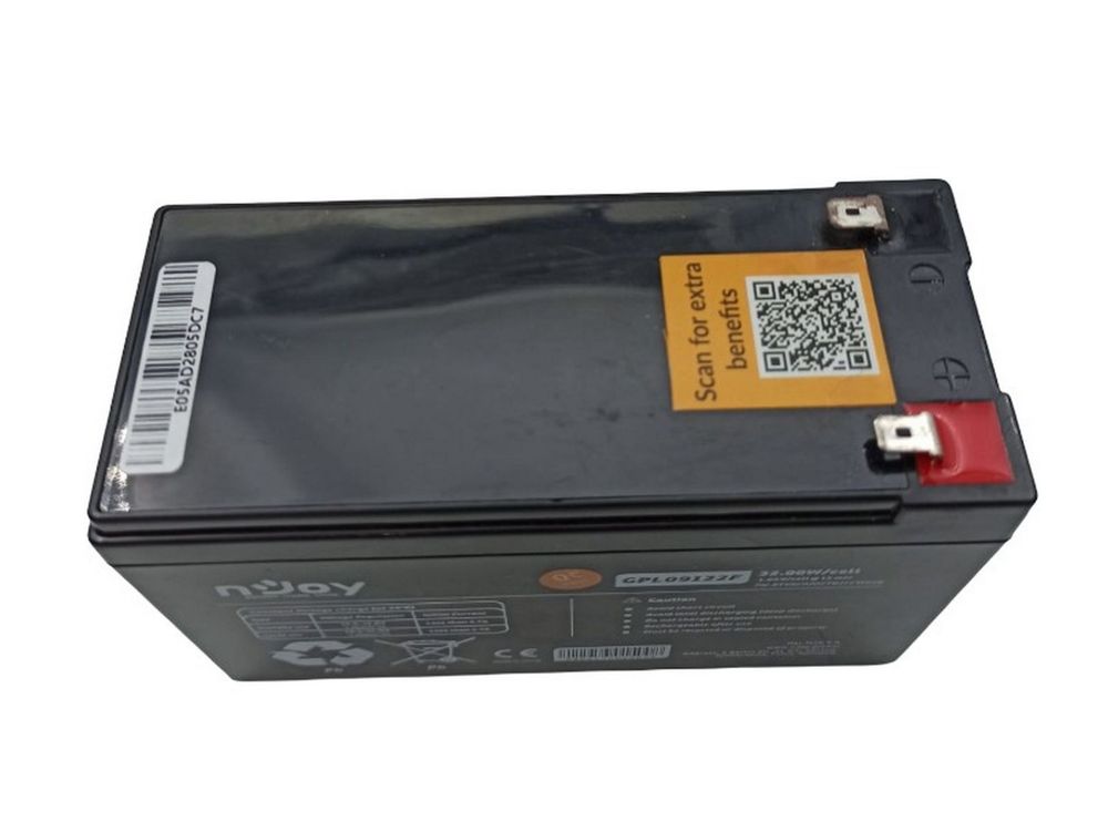 [RESIGILAT] Acumulator 12V Long Life Njoy GPL09122F-R1 pentru UPS-uri, 29.91W/celula