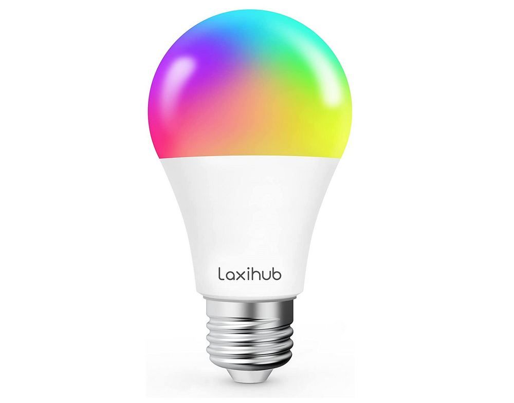 Bec RGB economic si inteligent, Laxihub , control wifi cu Alexa Google Home sau Tuya, E27, 9W, 1000lm, LAE27S-TY-EU-NL