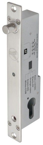 Bolt electric fail-secure incastrat YB-500C(LED), temporizare, senzor magnetic, monitorizare usa, LED bicolor, 12V