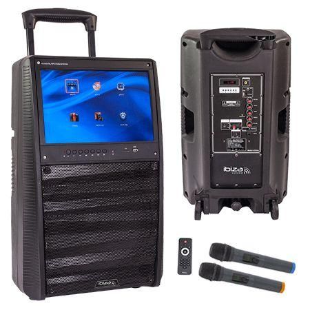 Boxa portabila 12 inci 400W cu ecran incorporat 15 inci, PORT-TFT12