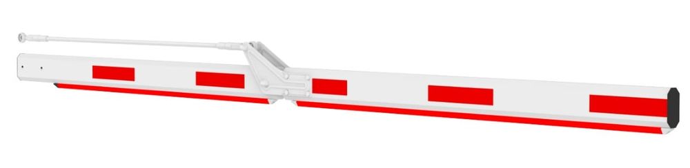 Brat articulat bariera parcare Dahua IPMECD-0261-M1515, rosu-alb, aluminiu, 3 m, protectie anticoroziva
