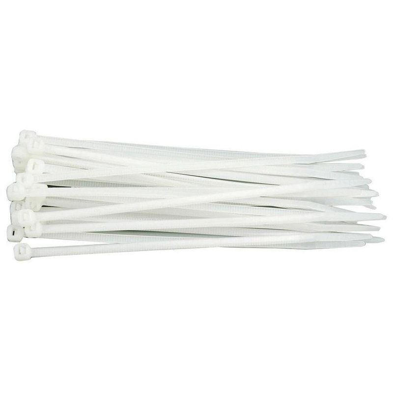 Coliere de plastic zimtat, 250 X 4.8 ALBE (100 BUC/SET), E-5216/CE