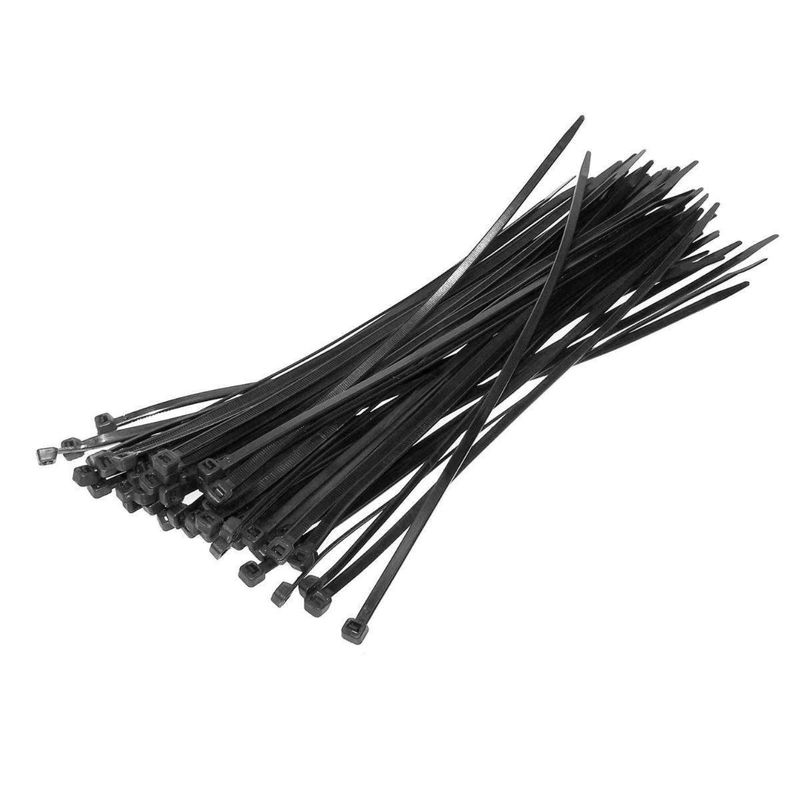 Coliere de plastic zimtat, 250 X 4.8 NEGRE (100BUC/SET), E-5316/CE