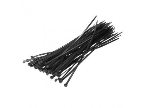 Coliere de plastic zimtat, 390 X 4.8 NEGRE (100BUC/SET), E-5318E