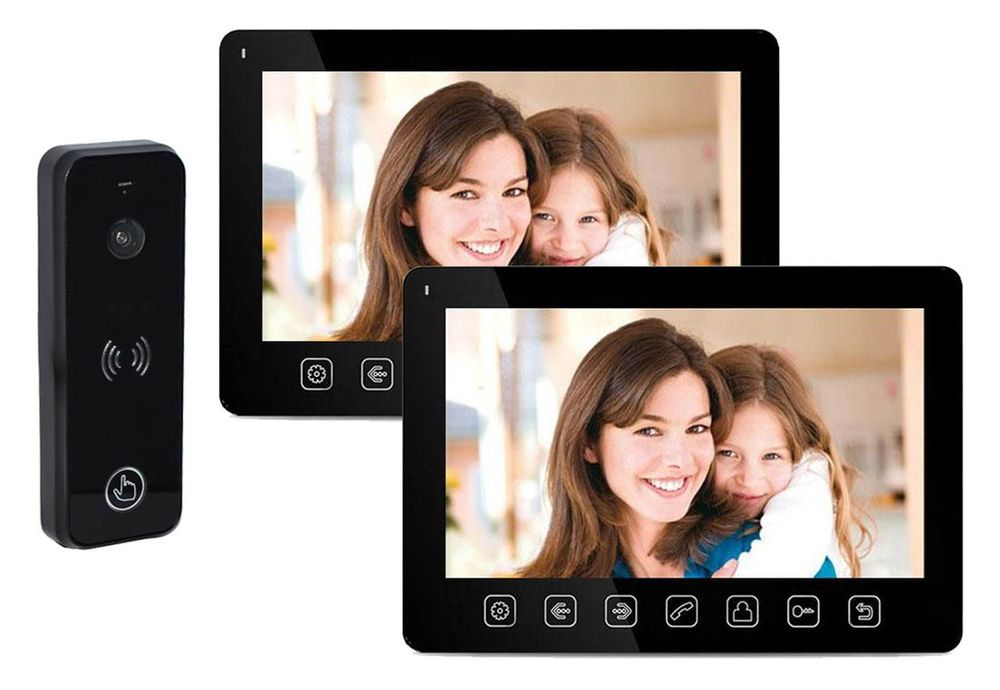 Kit Videointerfon SAFER, 2 monitoare, KIT2VINT7INCH