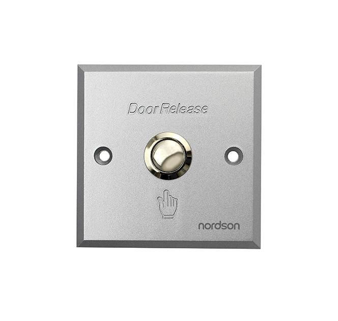 Buton de iesire incastrabil din inox cu aspect satinat