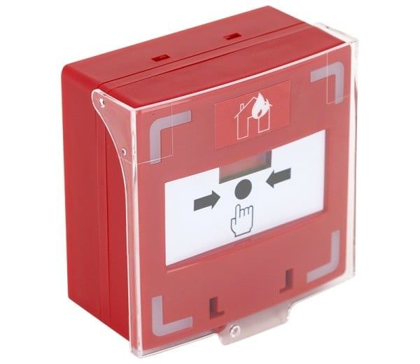 Buton iesire urgenta, aplicabil, 3 comutatoare NC-COM-NO, buzzer, LED bicolor, armare cu cheie, fara sticla, SCP-110-rd