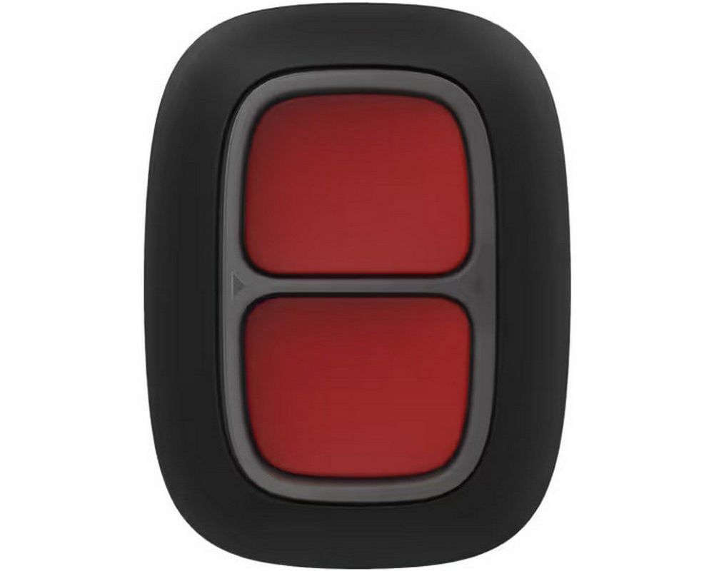 Buton de panica dublu wireless Ajax, 868 Mhz 1.3km, IP55, negru, AJAX DOUBLE BUTTON BL