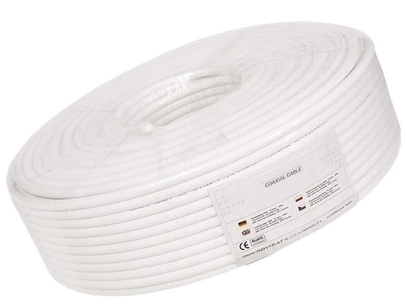 Cablu coaxial RG6 pentru camere supraveghere, rola 100m, KAB0003