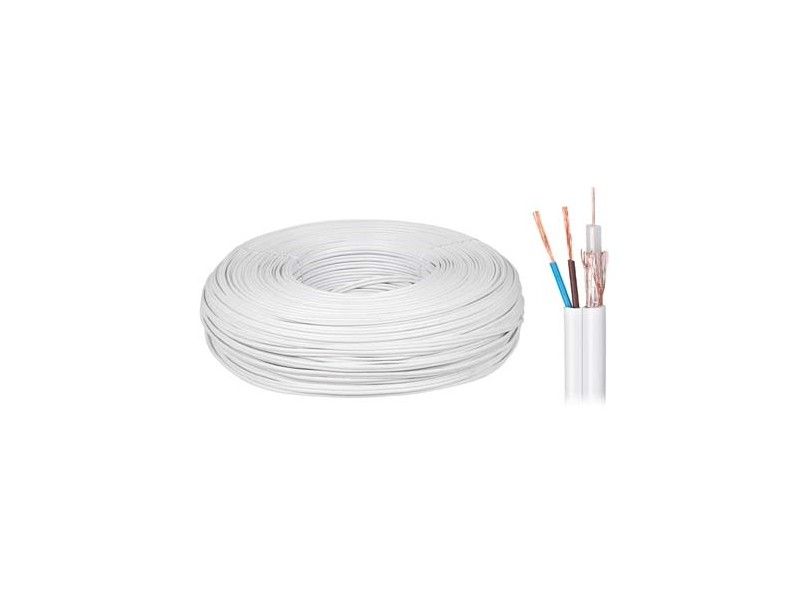 Cablu coaxial cu alimentare 2x0.5 200 metri