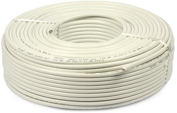 Cablu de alarma cu 4 fire din cupru 100%, ecranat, rola 100m, Elan 4CUEF