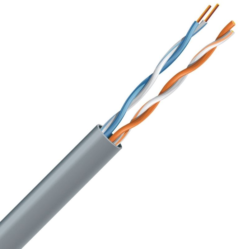 Cablu de retea Cat.5 U/UTP ADM-UTP5E-4X2X24-100MPE, date, audio, video, 100MHz, Ethernet 100Mbps, PVC, LSZH, PE, 2x2x24 AWG