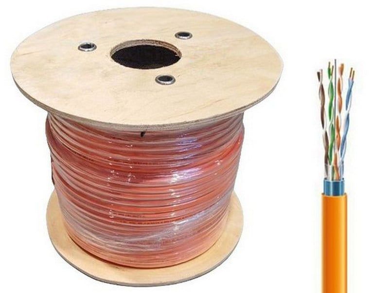 Cablu FTP CAT5e, din cupru, 4x2x24 AWG, LSZH, rola 100m, Safer ADM-FTP5E-LSZH-AWG24-100M