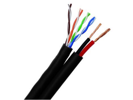 Cablu siamez FTP 4 perechi cu 2x0.7 mm, rola 305 metri CUPRU