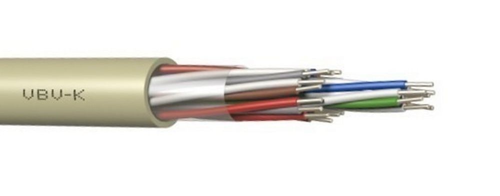 Cablu telefonic 2x2x0.50, 2 perechi, 4 fire, rola 100m, VBV-K-2x2x0.50