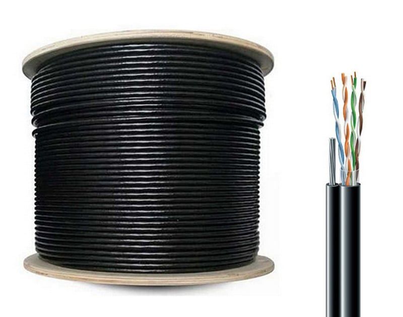 Cablu UTP CAT5E, din cupru, 4x2x24 AWG, cu sufa metalica, rola 305 metri, Safer ADM-UTP5EPE-SUFA-305M
