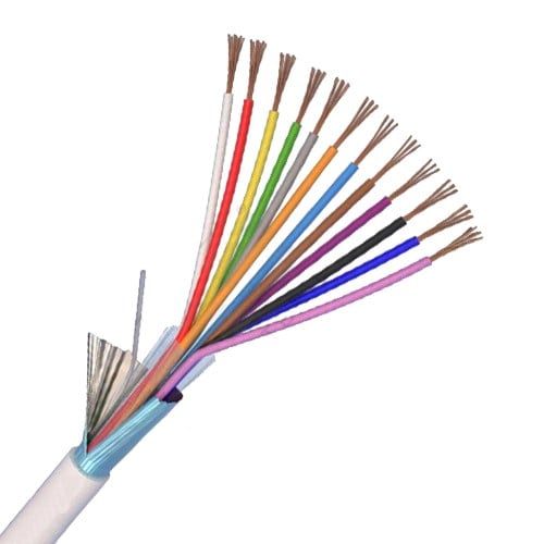 Cablu de alarma 12 fire ecranate, cupru integral, 100m, Elan 12CUEF