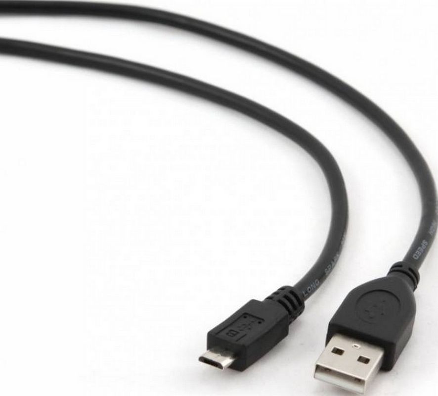 Cablu de alimentare si date, USB 2.0 la Micro-USB 2.0, 1.8 m, negru, Spacer, SPC-MUSB-06