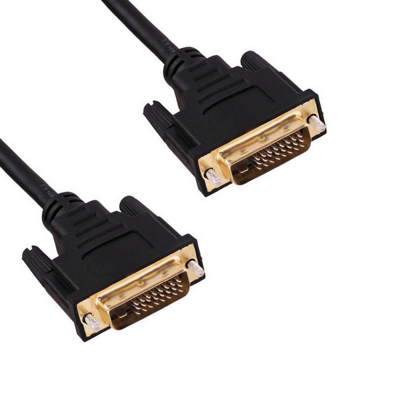 Cablu DVI-D 24+1, conectori placati cu aur, 1440p pana la 60Hz, lungime 1.8m, negru, Akyga AK-AV-06