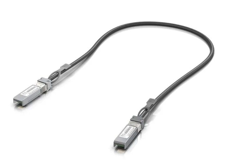 Cablu patchcord fibra optica Ubiquiti UACC-DAC-SFP10-0.5M, 10 Gigabit, 2 conectori SFP+, lungime 0.5m