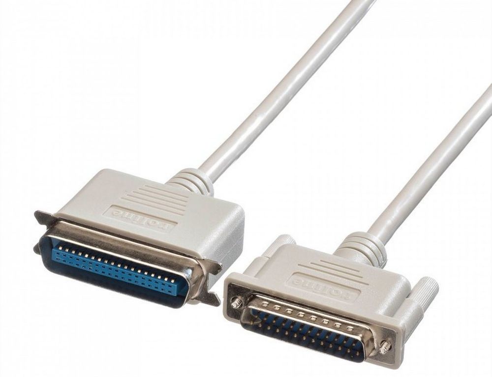 Cablu imprimanta DB25-C36, lungime 1.8m, gri, Centronics 11.01.1018