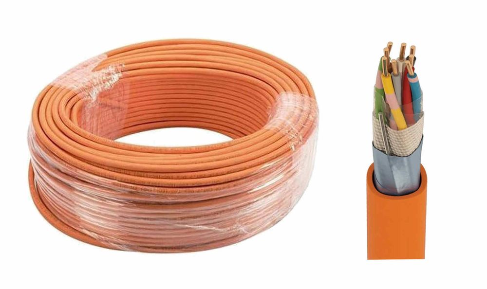 Cablu incendiu JE-H(ST)FE180/E90, 4x2x0.8, rezistenta la fum, cupru, JE-H(ST)FE180/E90-4x2x0.8
