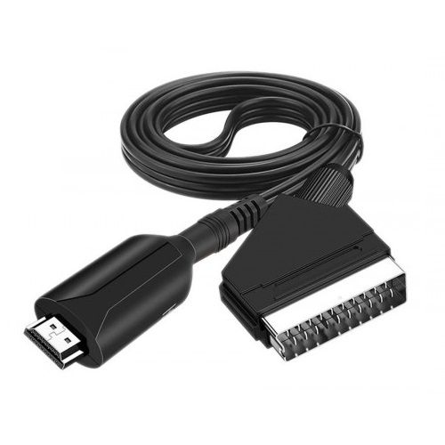 Cablu SCART la HDMI, 1 metru, cu adaptor USB 5V, Active ACT-CBLSCART
