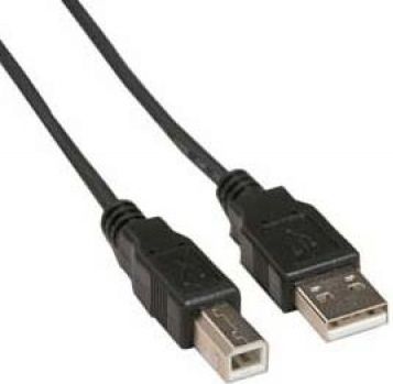 Cablu USB pentru imprimanta, lungime 1.8m, negru, SPACER SPC-USB-AMBM-6