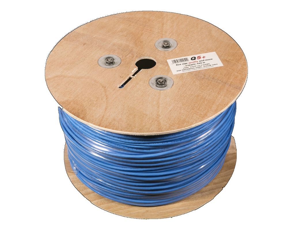 Cablu UTP, Cat6, cupru, 305 m, 23AWG 0.54 mm, Q5+, UTPCAT6-4x2x0.52-CU-305M