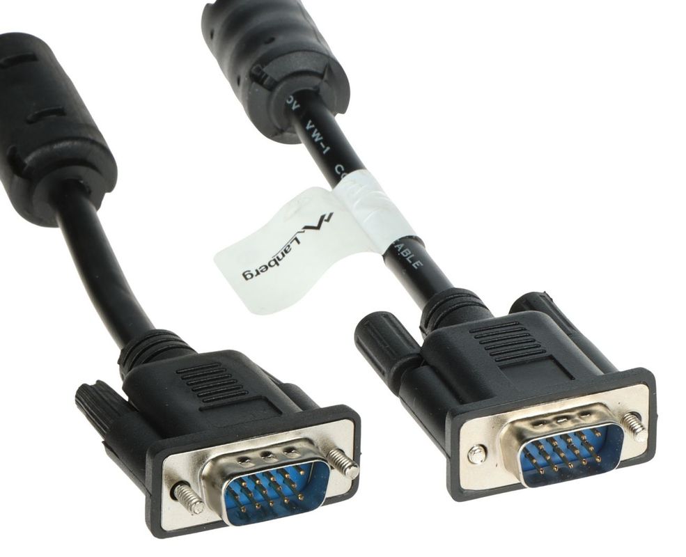 Cablu VGA, ecranare dubla, 2MP, Lanberg VGA-10-WW/L