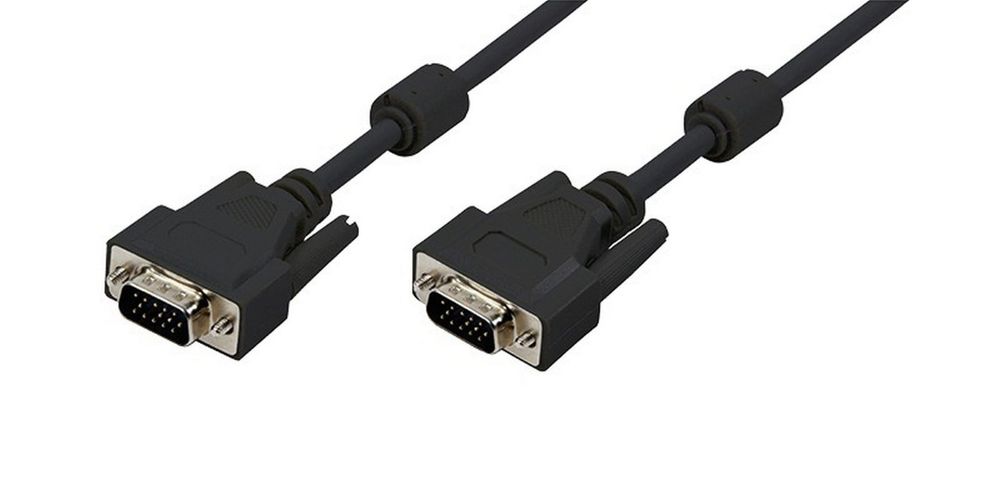 Cablu video VGA, lungime 3m, dublu ecranat, 1080p, negru LogiLink CV0002