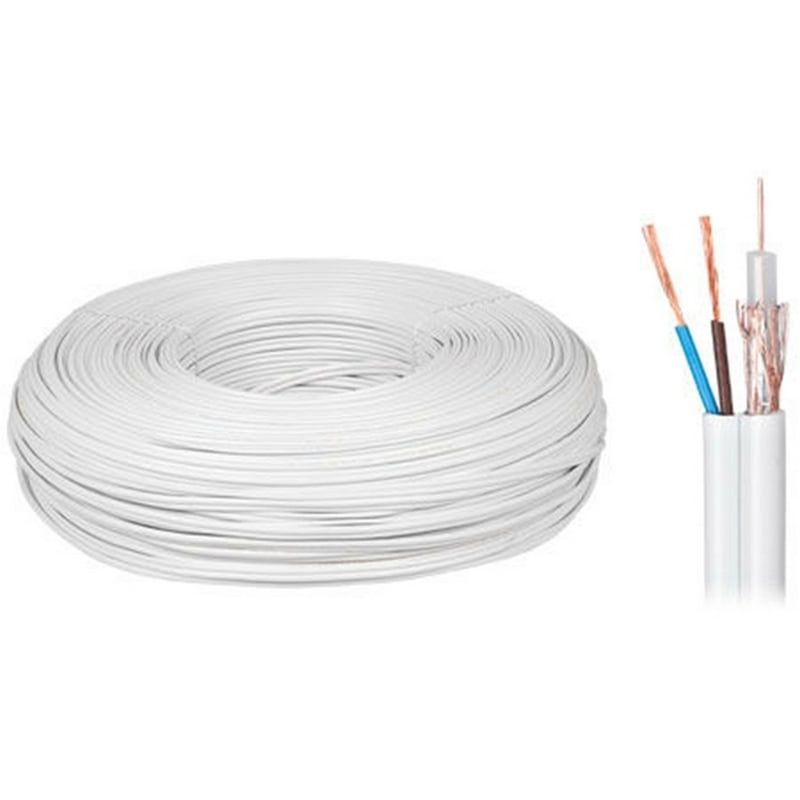 Cablu twin coaxial + alimentare 2x0.5mm, KAB0028