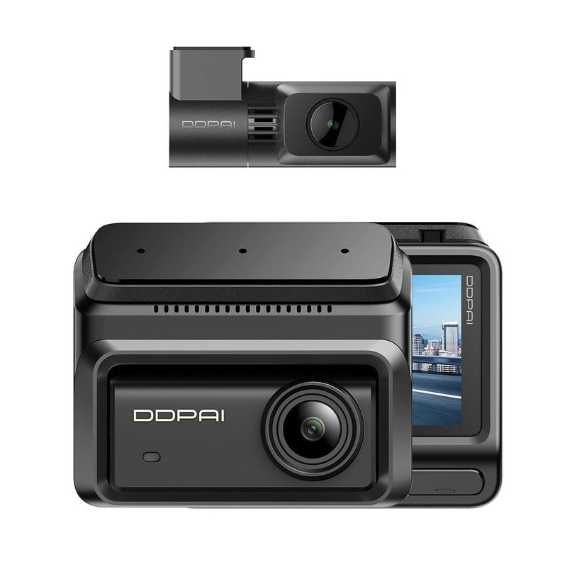 Camera auto DDPAI-Z90 Dual, 4K fata, 2K spate, WiFi, Bluetooth,GPS, ecran 3 inch, 64GB memorie interna, slot microSD pana la 512GB