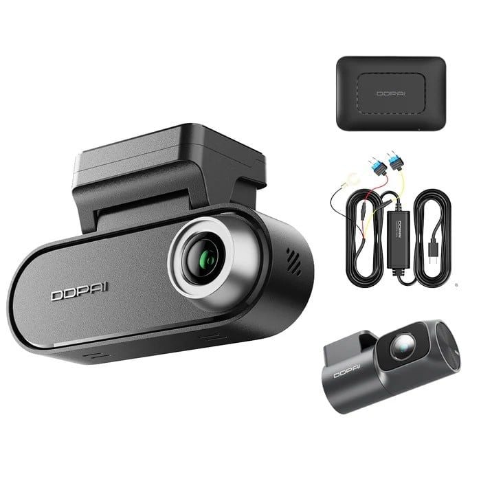 Camera auto duala DDPAI-N5 Dual 4G 2026, 4K, slot SIM 4G, memorie interna 32GB, slot microSD, mod parcare, AI, Wi-Fi 6, Bluetooth, GPS