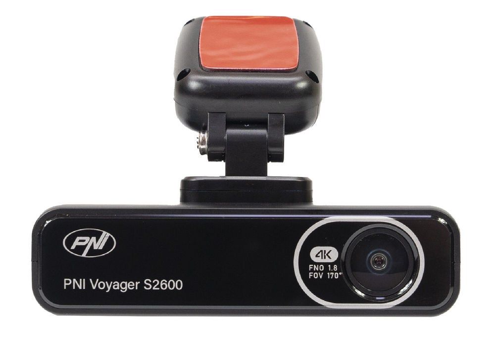 Camera auto DVR PNI Voyager S2600, 4K UHD, WiFi, G-sensor, slot microSD, supercapacitor, monitorizare parcare, PNI-S2600
