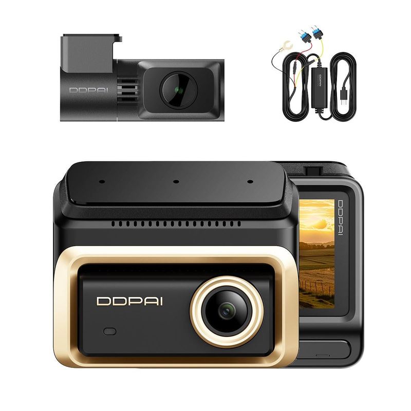 Camera auto fata-spate DDPAI-Z90 Master 4G, 4K+4K, Sony STARVIS, Wi-Fi 6 5GHz, GPS, ADAS 2.0, parcare 24/7, modul cartela SIM