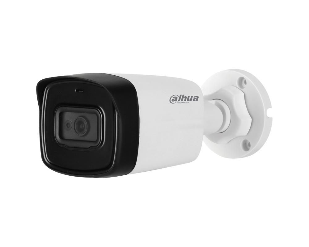 [RESIGILAT] Camera bullet de exterior 2 MP, Smart IR 80 m, IP 67, microfon, HAC-HFW1230TL-A