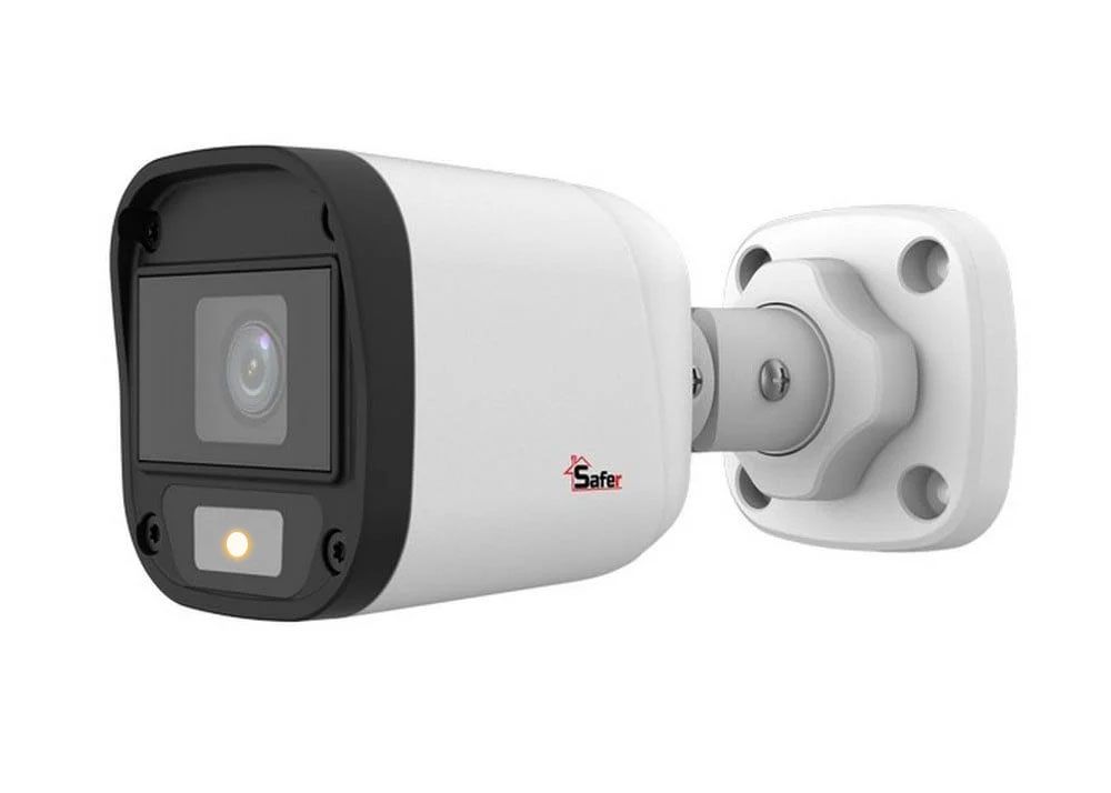 [RESIGILAT] Camera de supraveghere exterior Safer, 2MP Full HD, 2.8mm, Full Color LED alb 20m, IP67, SAF-BP2MP20F28-LED(U)-R1