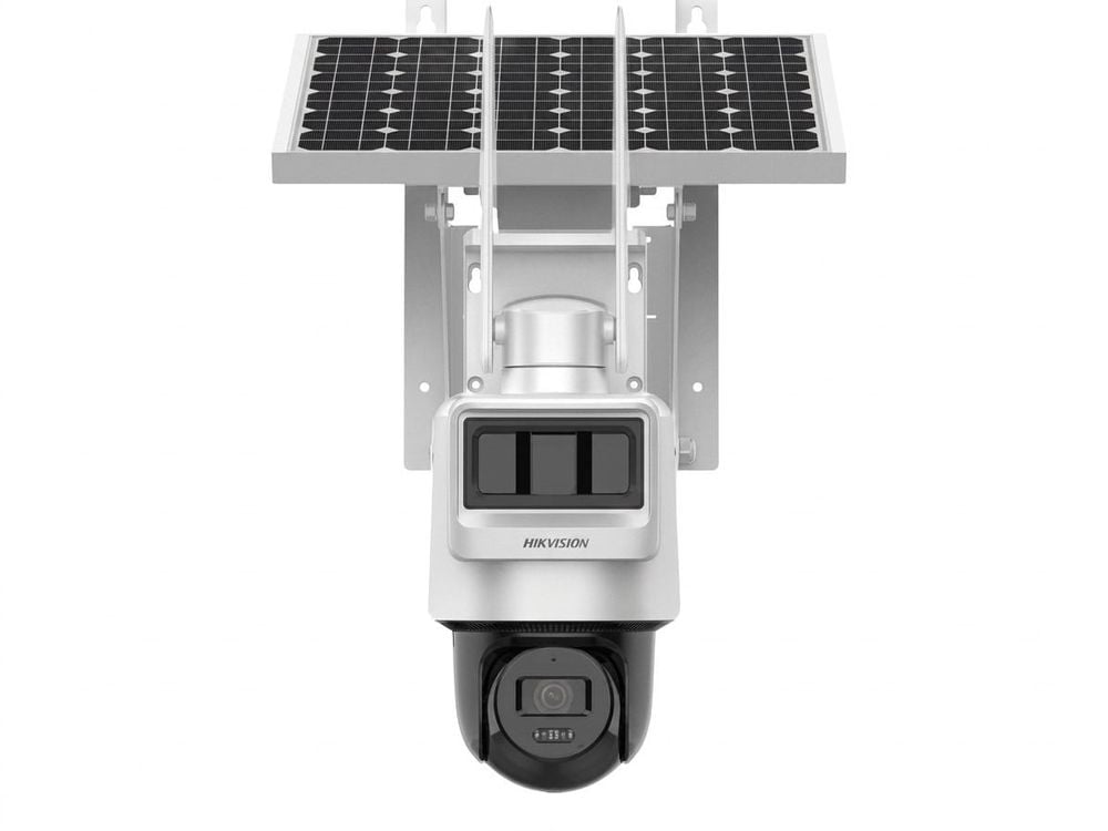 Camera cu panou solar 4G PT Hikvision DS-2DE2C200IWG-K-4G-C05S10, 2MP, PIR + Radar, audio bidirectional, slot microSD, IP66