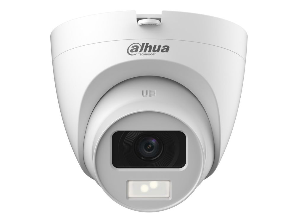 Camera de interior, 2MP Full HD, Iluminare Duala cu IR si LED 20m la detectie miscare, 2.8mm, microfon, Dahua HAC-HDW1200CLQP-IL-A-0280B-S6-BF