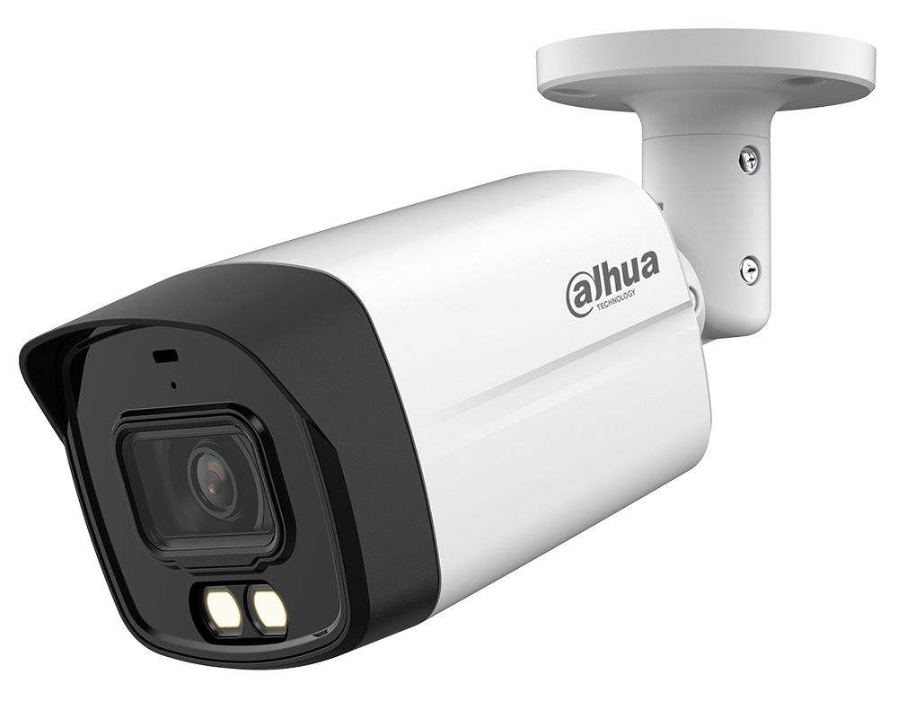 Camera de supraveghere exterior, 5MP, 3.6mm, Iluminare Duala 40m, Microfon, IP67, Dahua HAC-HFW1500TLM-IL-A-0360B-S2-BF