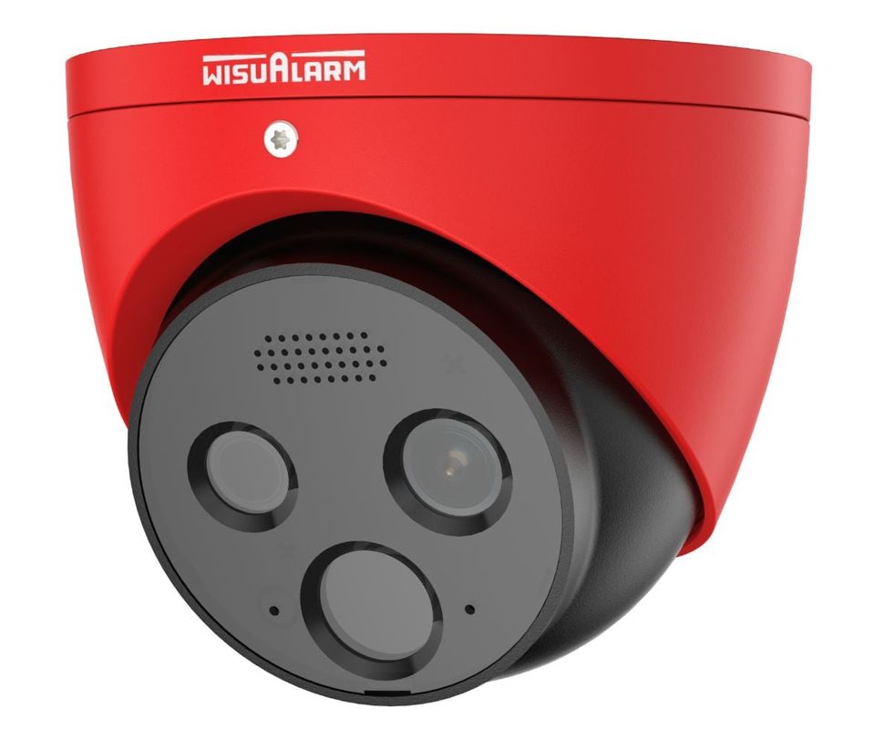 Camera detectie flacara Dahua HY-FT431LDP-TD1F4-MB-RED, senzor VOx, 4MP, alarma sunet si lumina, IR 15m, PoE, IP66