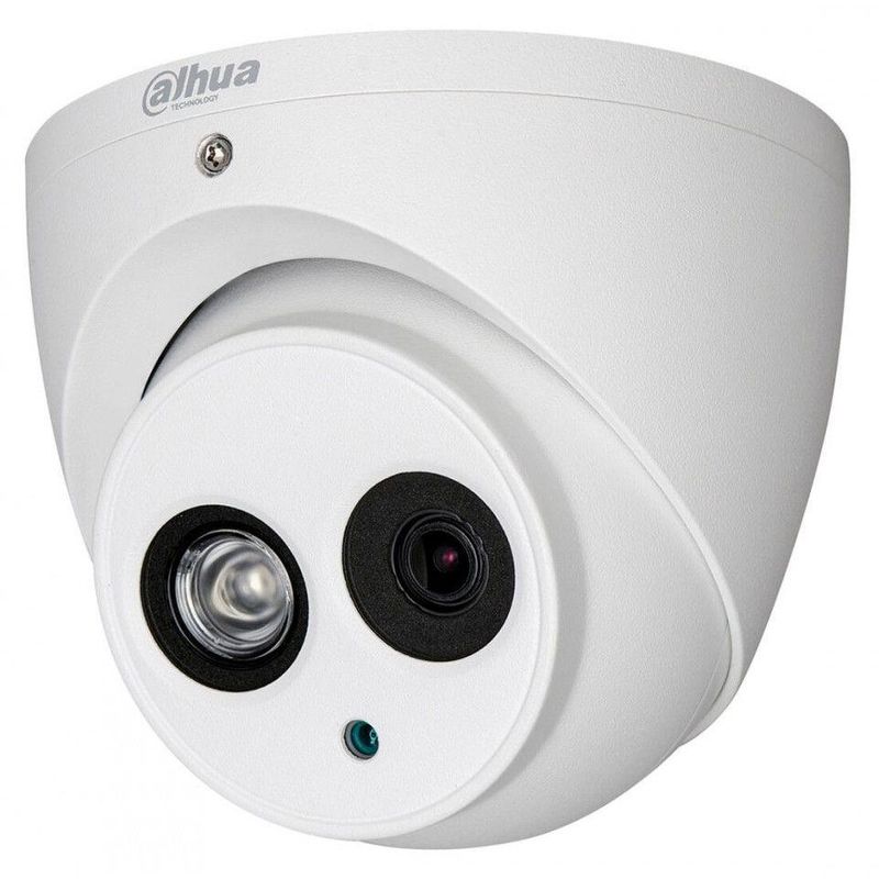Camera dome, 4 megapixeli cu microfon incorporat, HDCVI, DAHUA HAC-HDW1400EM-A