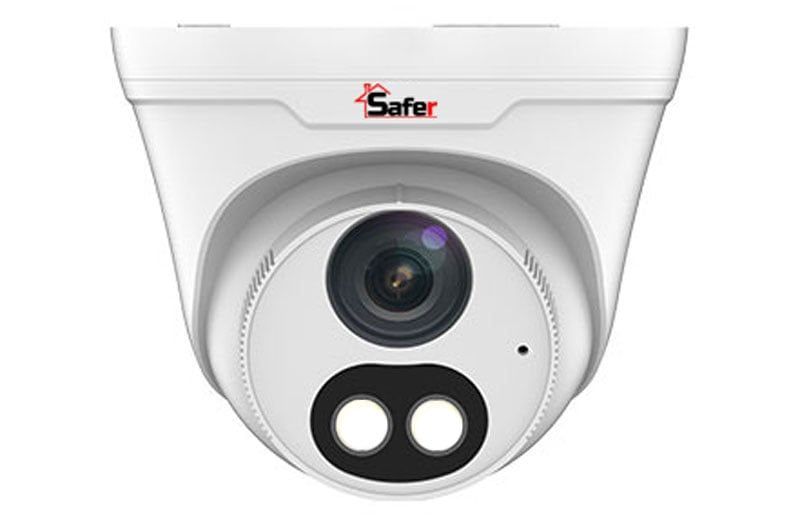 Camera de supraveghere IP Full Color, 4MP, 2.8 mm, LED si IR 30m, Microfon si difuzor, MicroSD, PoE, Safer SAF-IPCDM4MP30-LED28